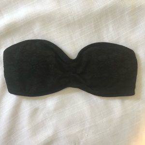 PINK Black Lace Bandeau